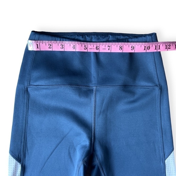 Zyia Active Women’s Navy Blue Primo Mesh 7/8 Length Leggings, Size 4 - Picture 7 of 9